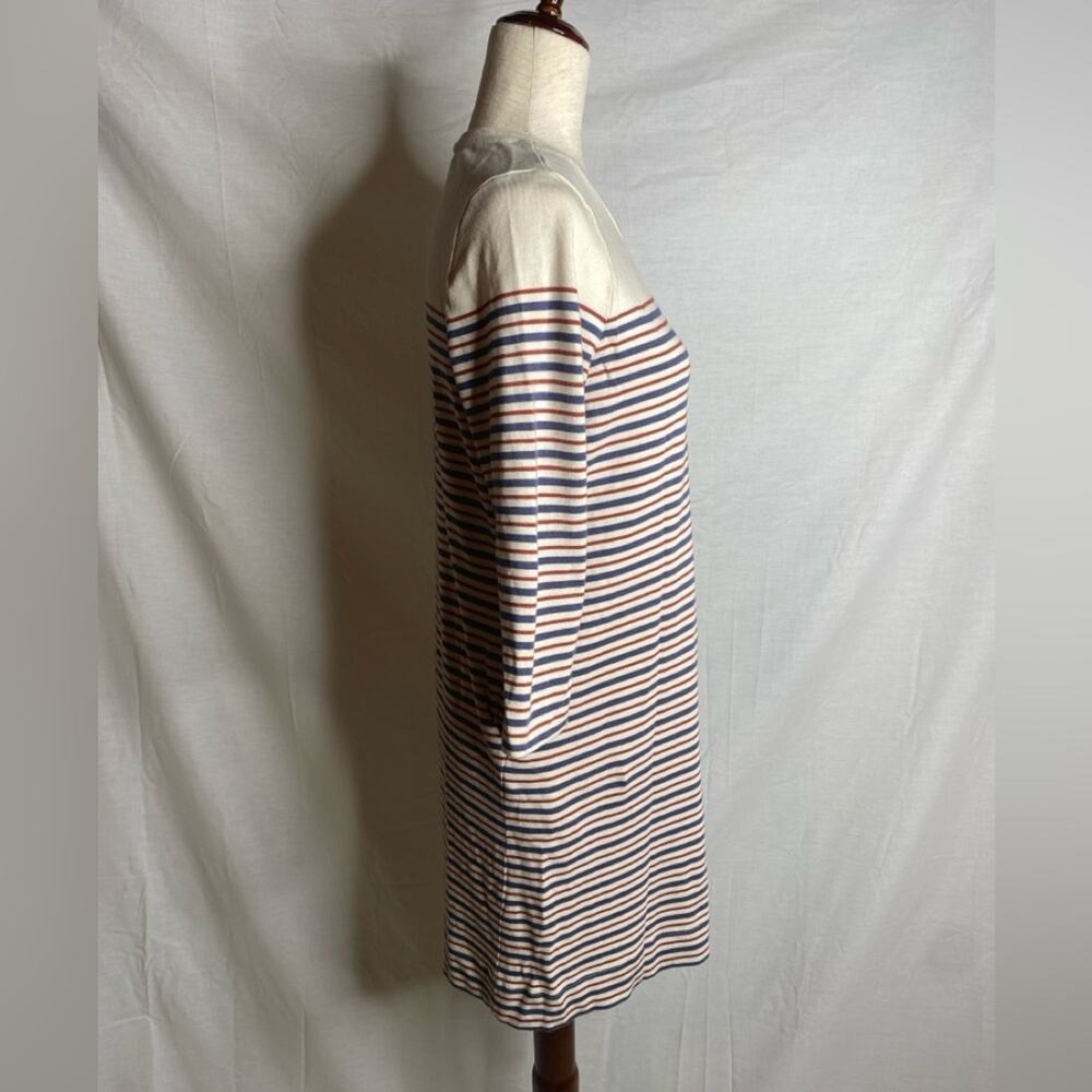 Marine Layer April Dress medium 3/4 long sleeve nautical patriotic knee length - Picture 4 of 8
